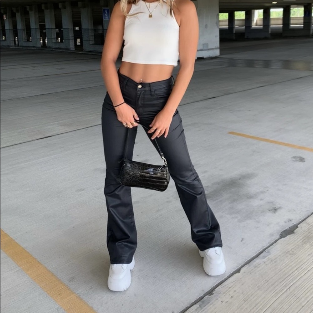 Black Leather Pants